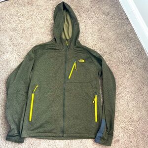 North Face fleece lined full zip hoodie